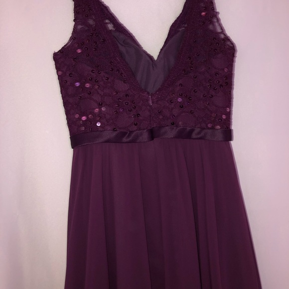 Deep purple prom dress - Picture 4 of 5